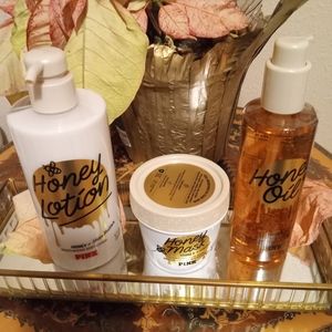Victoria's secret PINK Oil and lotion set,mask honey